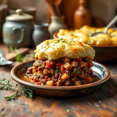 Classic Shepherd's Pie - Potato & Beef Recipe